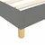 Vidaxl Posteljni okvir z vzmetmi temno siv 140x190 cm blago