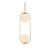 Viseča svetilka v zlati barvi s steklenim senčilom o 20 cm Arch – Squid Lighting