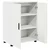 Kupaonski ormar s pohranom s vratima Bijelo 60 x 35 x 80 cm
