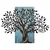 Arbre de Vie-3 BlueBlack Decorative Wooden Wall Accessory