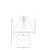 Opviq Stona lampa Mars, Braon-bela