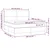 Greatstore Box spring postelja z vzmetnico LED modra 160x200 cm blago