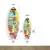 WallXpert dekorativna daska za surf od pleksiglasa Mvsf20L, šarena ilustracija sa simbolima Kube, 50 x 100 cm