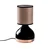 Opviq Stona lampa 8012, 17x17x33 cm, IP20, Crno-smeđa