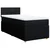 Vidaxl Box spring postelja z vzmetnico črna 80x200 cm blago