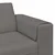 Sofa Svijetlo siva 250 x 188 x 76 cm Kordura tekstil