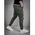 Denistar Muške pantalone 100-2599-1, Kargo, Maslinasta