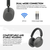 Bluetooth slusalice Fantech GO Tune WH06 tamno sive