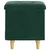 vidaXL Ottoman s shranjevanjem Temno zelena 40 x 40 x 45 cm Žamet