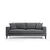 Atelier del Sofa Trosed na razvlačenje Nordic 90x85x210cm Tamnosivi