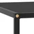 Stolić za kavu crni s crnim staklom 60 x 60 x 35 cm