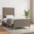 Vidaxl Posteljni okvir brez vzmetnice taupe 100x200 cm blago