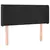 LED uzglavlje crno 83x16x78/88 cm baršunasto