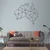 WallXpert metalni zidni ukras 5294, geometrijska mapa Australije, 75 x 58 cm, crni