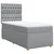 Vidaxl Box spring postelja z vzmetnico svetlo siva 90x190 cm blago