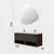 Skye Decor Set kupatilskog ormarića sa umivaonikom i ogledalom, 2 dela, Antracit