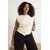 Trendyol Curve Ženska bluza Tbbss26Af00039, Krem