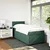 Vidaxl Box spring postelja z vzmetnico temno zelen 90x190 cm žamet
