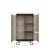 Jela Jagodina Vitrina V83-2KS/AU, Kolekcija Aura, 83x140x46 cm, Mokka