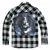 Moška srajca Ozzy Osbourne - Check - BRANDIT - 61040-black_charcoal_ch