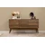 HANAH HOME Vina 01 1005 Walnut Cream (Produžni trpezarijski sto, stolice i konzola (6 komada))