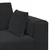 Sofa Crna 250 x 77 x 76 cm Baršun