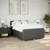 vidaXL vidaXL Box spring postelja z vzmetnico temno siva 140x200 cm blago, (21310137)