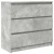 Komoda siva boja betona 80x35x76 cm od konstruiranog drva
