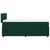 vidaXL Box spring postelja z vzmetnico temno zelena 100x200 cm žamet
