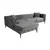 Atelier del Sofa Ugaona garnitura Como Eco, 270 cm, Antracit