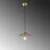 Opviq Luster Eclipse-15392, 25x25x108cm, IP20, Zlatne boje