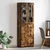 Highboard s policom FLORIN Dimljeni hrast 60 x 35 x 182 cm