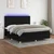 Vidaxl Box spring postelja z vzmetnico LED črna 160x200 cm blago