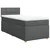 Vidaxl Box spring postelja z vzmetnico temno siva 90x190 cm blago
