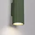 Sollux SL.1615 - Zidno svetlo KARBON 2xGU10/10W/230V zeleno