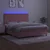 Krevet box spring s madracem LED ružičasti 160x200cm baršunasti