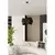 Luster na sajli VIENO 3xE27/15W/230V crni