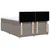 Vidaxl Box spring postelja z vzmetnico taupe 140x190 cm blago
