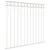 Vidaxl Element Ograje ASSEN Bela 170 x 150 cm Jeklo