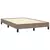 vidaXL Posteljni okvir taupe 120x190 cm tkanina