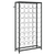 Stalak za vino za 45 boca crni 54 x 18 x 100 cm kovano željezo