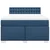 vidaXL vidaXL Box spring postelja z vzmetnico modra 140x190 cm blago, (21305337)