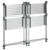 Stalak za sušenje rublja 107 x 107 x 120 cm aluminijski