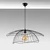 Opviq Luster Mantar-6500, 70x70x124cm, IP20, Crni