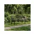 MULTIGARDEN Metalna bastenska klupa 120?50 cm sa dekorativnim naslonom, crna - MultiGarden