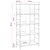 Polica Staro drvo 78,5 x 33 x 153 cm metal PB