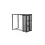 Industry barski sto 120x60x105cm natur/crni