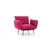 Atelier del Sofa Fotelja Jax 90x95x80cm Tamnocrvena