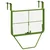 vidaXL Balkonska mizica zelena 60x40 cm jeklo