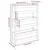 Sadilica crna 77 x 25 x 104,5 cm od masivne borovine